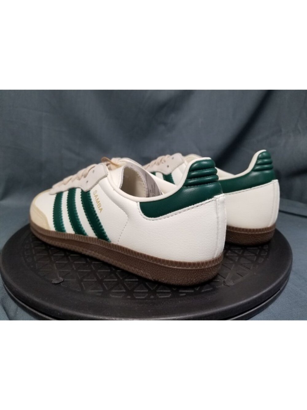 Adidas Samba OG Sneakers Off White Green Sand JR8843 Women's Size 6 NEW NO BOX! - Picture 6 of 11